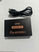 Splitter HDMI 1x4 Rozdzielacz 4K UHD 3D