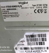 Pralka Whirlpool ETDLR6040S PL/N GÓRNY WSAD=PROGRAMATOR W11645457/A-TANIO !