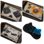 3 opaski na oczy do spania z wkładem żelowym 