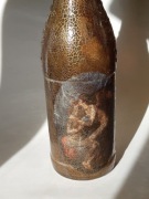 Butelka Handmade, korek wielorazowy, Anioł opiekun brązowy złoty do likieru