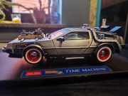 MODEL DeLorean Wehikuł Czasu Back To The Future 3 Silver Sun Star 1/18