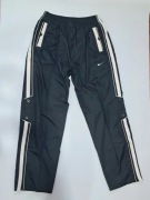 NIKE Vintage Track Pants Y2K Czarne Spodnie Nylonowe Streetwear Techwear