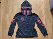 Bluza na zamek z nordyckim wzorem i runami, XL z metki, ale M+