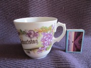 PORCELANOWA FILIŻANKA  NA URODZINY I POŁOWA XX WIEKU NIEMCY