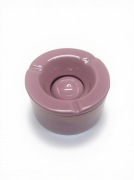 Popielniczka ceramiczna różowa – okrągła, stylowa, do domu i na balkon