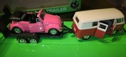 Volkswagen T1 , Volkswagen Beetle  , laweta cały zestaw. WELLY 