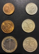 Bułgaria x 6, 1999+, zestaw monet