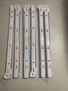 Prowadnica rolkowa L-400 mm, Biały, INNOVO L+P komplet