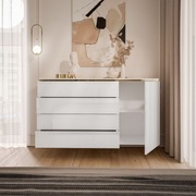 Komoda z szufladami biały połysk - odbiór własny (wawa) wysyłka (opłata)