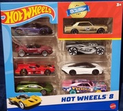 Hot wheels 8 aut, zestaw ze zdjęcia 