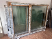 Okno PCV dwustronny brąz Turner Oak 2070x1510 Kraków Tanio