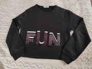 Bluza czarna dziewczęca "Sarabanda" - 16/A - 170