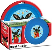 Króliczek BING zestaw obiadowy dla dzieci 3 w 1 kubek talerzyk miska bezBPA