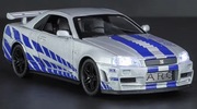Model samochodu jak NISSAN GTR R34 SKYLINE 1:32 światła dźwięk