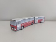 Ikarus 280 po lewej stronie drzwi autobus miejski Model kartonowy