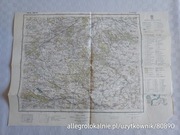 II RP - tłuszcz - mapa 1:100000 - wojskowy instytut geograficzny 1937