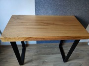 Promka do 06.03 Biurko dębowe 100x50 cm, Blat z jednego kawałka drewna