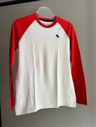 Biało-czerwona bluza Abercrombie & Fitch