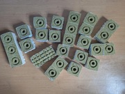 Kostka z wełny mineralnej Hortisil 10x10x6,5 cm, fi 2,7 cm, 36 szt. OKAZJA!