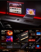 Laptop 15,6″ FHD IPS – Intel 3.4 Ghz/16 GB RAM / 1TB SSD ultracienki, cichy