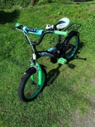 Rower dla chłopca z dodatkowymi kółkami. Koła 16 cali 