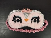 Słodka maska do spania kaczątko z kieszeniami na kompresy na oczy