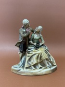 Para w strojach z epoki – Figurka porcelanowa, vintage