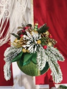 Bombka świateczna zielona 15cm