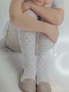 RAJSTOPY DZIEWCZĘCE BIAŁE W SERDUSZKA NOQ BY KNITTEX ROZM: 134-140