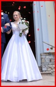 Przepiękna Suknia Ślubna * Princess * Księżniczka * Zobacz  Foto! * Roz. M
