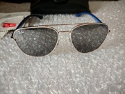 Ray-Ban RB 3683 Aviator Silver/Blue – Klasyka i Prestiż. Stan Bardzo Dobry