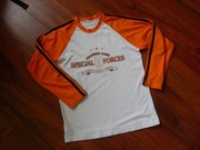 BAWEŁNIANA BLUZA SHIRT Z NAPISAMI ROZM. 134