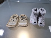 Komplet Dla Niemowlaka Buciki Niechodki 56/62 i Kapcie Elastyczne 18