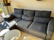 Sofa 3-osobowa z szezlongiem, IKEA ESKILSTUNA , kolor Hillared antracyt
