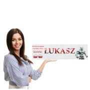 Tablica rejestracyjna lub mroźna pleksi, różne wymiary,Imienna + przyssawki