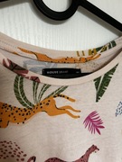 Bluzka damska koszulka t-shirt House XS 34 animal animals zwierzęta beżowa 
