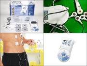 ELEKTROSTYMULATOR mięśni i nerwów "SANITAS SEM-40" 3w1 EMS-TENS-MASAŻ