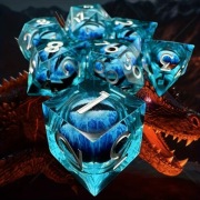 Zestaw kości z oczami smoka