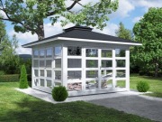 DOMEK 4x4 ALTANA 4x4 altana szklana 5x5 domek 3x3 MDN10B