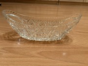 Kryształ kryształowa łódka miseczka misa pojemnik PRL