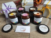 Na Dzień Nauczyciela świeca sojowa ręcznie robiona Dostępna.