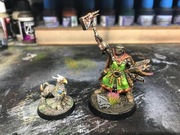 Warhammer AOS. Malowany Excelsior Warpriest + Gryph Hound. Rzadki oryginał!