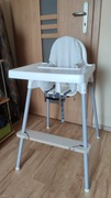 Krzesełko do karmienia Antilop IKEA + poduszka + podnózek