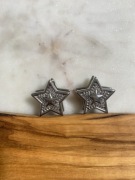 Kolczyki gwiazdy srebrne