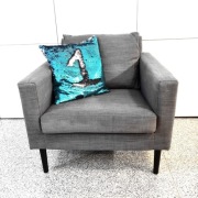 Fotel Lucolux UX305 szary Vintage Loft Industrial.