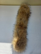 Jenot naturalny obszycie kaptura przypinka dopinka kołnierz 51 cm