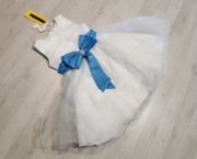 strój królewna przebranie dama dworu aniołek śnieżynka 2217