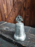 francuski dzwonek cynowy Vintage