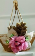 Koszyczek wielkanocny, Boho/rustykalia 