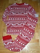 94^ Primark  świąteczna piżama z bawełny komplet w choinki 42/44